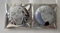 東京リベンジャーズ マイキーマート メタリック缶バッジ 芝 大寿 乾 青宗