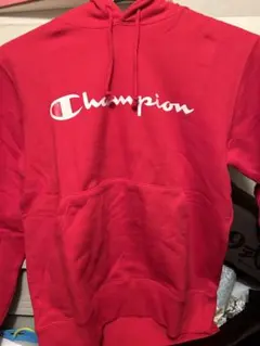古着　Champion フード付きパーカー レッド