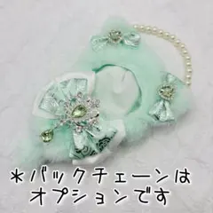 ぬい服　ちびぐるみ　10cm-12cmサイズ　ネコ耳　ライトグリーン