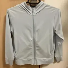 ユニクロキッズ　エアリズムパーカー　130 水色　ライトブルー