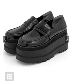 GRL 厚底ローファー zr1279 ブラック