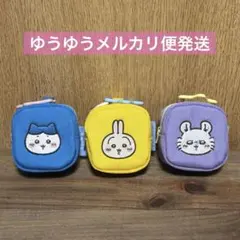 ちいかわ カラビナつき刺繍スクエアミニポーチ ハチワレ うさぎ モモンガ セット