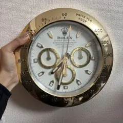 新品 デイトナ ポールニューマン 希少ロゴクロームメッキ 掛け時計