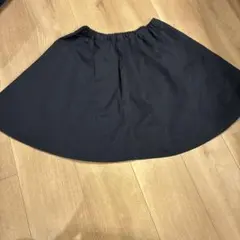 MUJI 無印良品 フレアスカート 140-150cm ネイビーのサムネイル