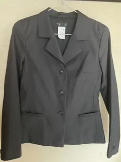 agni's b. テーラードジャケット ダークグレー　日本製 アニエス・ベー