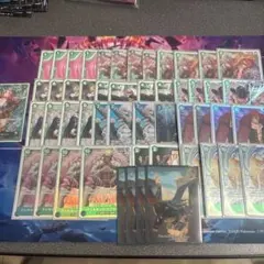 ワンピースカードゲーム　緑ボニー　デッキ 裏向きのカードは3たしぎ