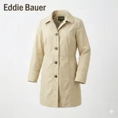 【美品】Eddie Bauer エディーバウアー ハーフコート 春秋 ベージュ