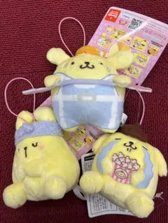 ポムポムプリン プリンのハッピールーティンマスコット 全3種セット