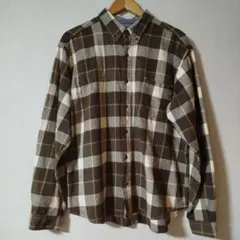エディバウアー ネルシャツ ブロックチェック XLサイズ