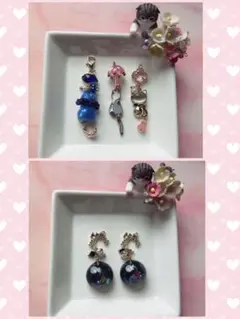 ハンドメイド❤️猫ちゃんチャームセット