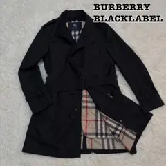 【極美品】バーバリーブラックレーベル☆トレンチコートライナー付き　M黒　784
