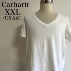 カーハート RELAXED FIT VネックTシャツ 白 XXL 無地　定番のサムネイル