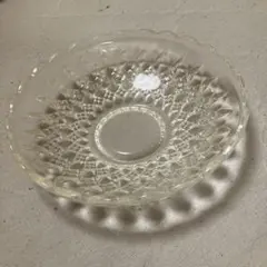 プレスガラス ガラス皿 イトナガ 糸永新太郎 1客 アンティーク 和