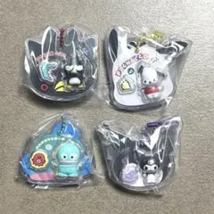 サンリオ　パッケージチャーム　ポチャッコハンギョドンばつ丸クロミ