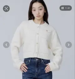 SENEE クラシックニットカーディガン