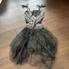 バンダナ柄 トップス チュールスカート セットアップ
