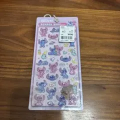 ディズニー　ボンボンドロップシール　スティッチ＆エンジェル