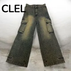 【CLEL】ミリタリー フレア カーゴ パンツ　Mサイズ