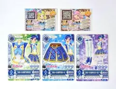 アイカツカード　ブルートルテコーデ　トモチケ2枚　合計5枚セット
