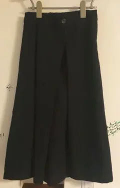 coenブラックロングスカート ボタン付き　きれい目　秋冬用スカート