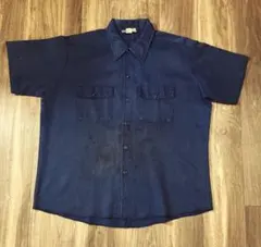 dickies USA製 80sビンテージ シャツ ネイビー XL ディッキーズのサムネイル