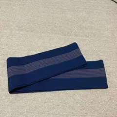 半幅帯 紺色 縞柄 単品のサムネイル
