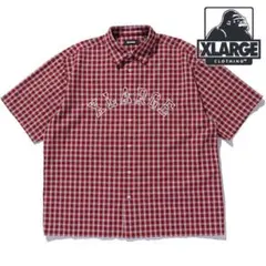 エクストララージ XLARGE パッチロゴ プレイド ショートスリーブシャツのサムネイル