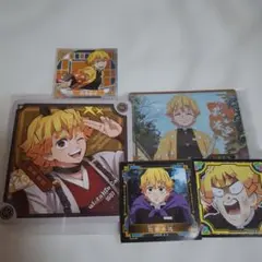 鬼滅の刃　我妻善逸　午年コースター　ウエハースカード9　シール