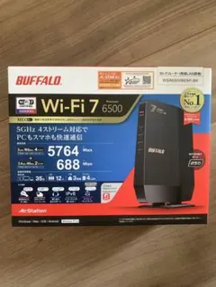 BUFFALO Wi-Fi 7 無線LANルーター WSR6500BE6P-BKのサムネイル