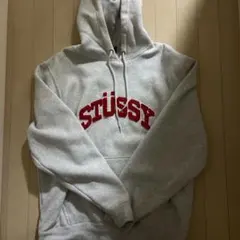 即完売モデル】STUSSY☆刺繍ロゴ パイルアーチロゴ パーカー 希少入手