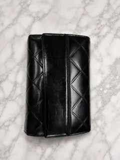 CHANEL 二つ折り財布 ブラックのサムネイル