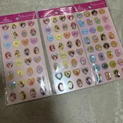 ストーンシール ディズニープリンセス 3枚セット セリア