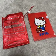 ハローキティ35周年記念　ミニクリアファイル1976