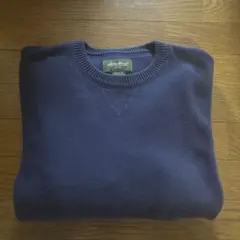 00s Eddie Bauer エディーバウアー コットンニット ネイビー