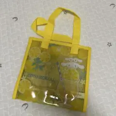 シナモロール　シナモン　当たりくじ　ビニールバッグ　イエロー　黄色