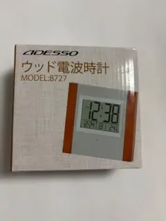 ADESSO ウッド電波時計 MODEL:8727