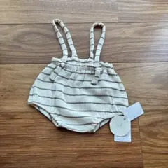 【新品タグ付き】tete a tete テータテート ボーダー サロペット