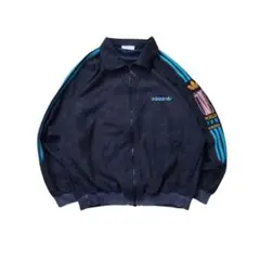 【90s】激レアadidasベロア生地トラックジャケット　フランス製のサムネイル