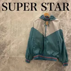 【美品】SUPERStar MIZUNO ナイロンジャケット アウター 水色