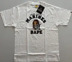 未使用】BAPE 千葉ロッテマリーンズ ユニフォーム Tシャツ APE XL