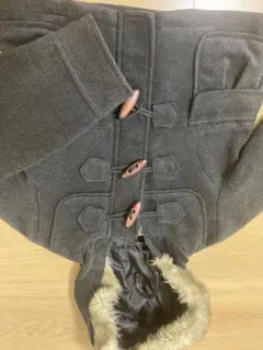 a.v.v.ダークグレーダッフルコート120サイズ