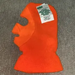 フェイスマスク　ニット&フリース　QuietWear オレンジ