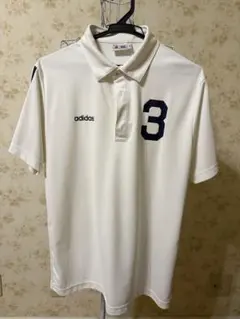 adidas ホワイト ポロシャツ 3