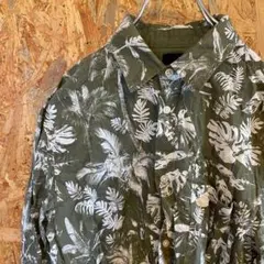 AE9283 H&M 長袖シャツ カーキ レディース XS ポス