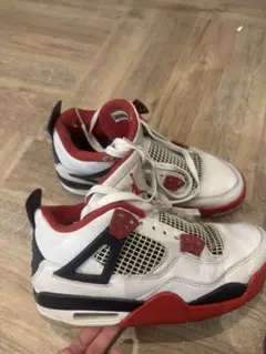 Nike Air Jordan 4 ホワイト/レッド/ブラック24cm