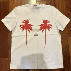 MSGM パームツリー 半袖Tシャツ S ホワイトのサムネイル