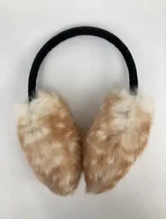 ベージュカラーファーイヤーマフ