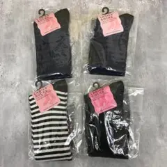 レディース靴下 ハイソックス 22.5～24.5cm 4足 まとめて　3977