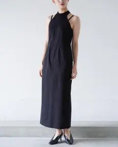 【試着のみ美品】mame CottonJerseyHalterNeckDressのサムネイル