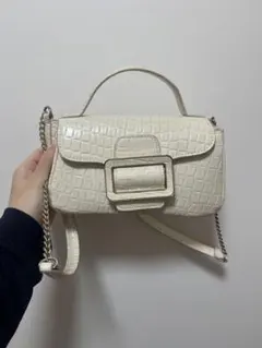 ZARA ショルダーバッグ ホワイト